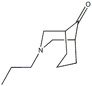 3-propyl-3-azabicyclo[3.3.1]nonan-9-one 结构式