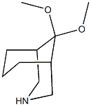 9,9-dimethoxy-3-azabicyclo[3.3.1]nonane 结构式