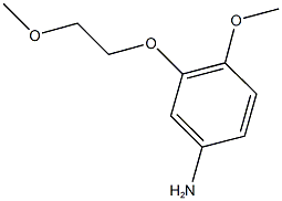 4-methoxy-3-(2-methoxyethoxy)aniline 结构式