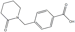 4-[(2-oxopiperidin-1-yl)methyl]benzoic acid 结构式