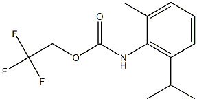 2,2,2-trifluoroethyl 2-isopropyl-6-methylphenylcarbamate 结构式