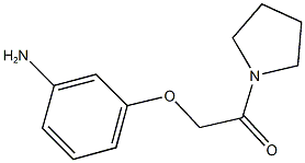 3-(2-oxo-2-pyrrolidin-1-ylethoxy)aniline 结构式