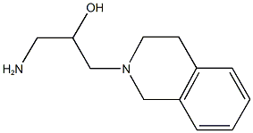 1-amino-3-(3,4-dihydroisoquinolin-2(1H)-yl)propan-2-ol 结构式