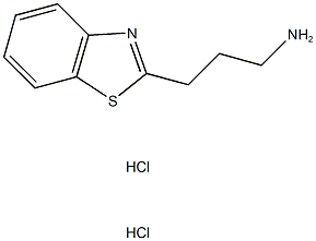 3-(1,3-benzothiazol-2-yl)propan-1-amine dihydrochloride 结构式