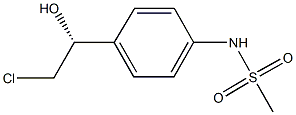 N-{4-[(1R)-2-chloro-1-hydroxyethyl]phenyl}methanesulfonamide 结构式