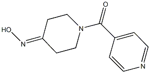1-ISONICOTINOYLPIPERIDIN-4-ONE OXIME 结构式