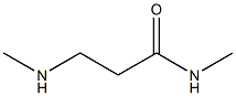 N-Methyl-3-(methylamino)propanamide 结构式