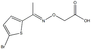 ({[1-(5-bromothien-2-yl)ethylidene]amino}oxy)acetic acid 结构式