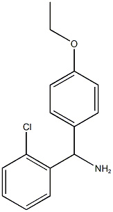 (2-chlorophenyl)(4-ethoxyphenyl)methanamine 结构式