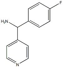 (4-fluorophenyl)(pyridin-4-yl)methanamine 结构式