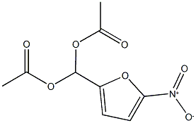 (acetyloxy)(5-nitrofuran-2-yl)methyl acetate 结构式