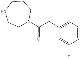 1-(1,4-diazepan-1-yl)-2-(3-fluorophenyl)ethan-1-one 结构式