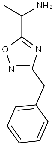 1-(3-benzyl-1,2,4-oxadiazol-5-yl)ethan-1-amine 结构式