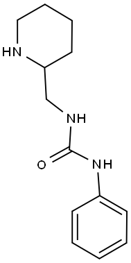 1-phenyl-3-(piperidin-2-ylmethyl)urea 结构式