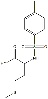2-[(4-methylbenzene)sulfonamido]-4-(methylsulfanyl)butanoic acid 结构式