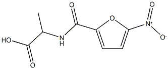 2-[(5-nitrofuran-2-yl)formamido]propanoic acid 结构式