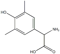 2-amino-2-(4-hydroxy-3,5-dimethylphenyl)acetic acid 结构式