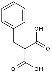 2-benzylpropanedioic acid 结构式