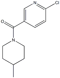 2-chloro-5-[(4-methylpiperidin-1-yl)carbonyl]pyridine 结构式