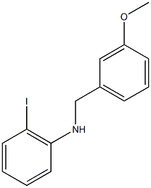 2-iodo-N-[(3-methoxyphenyl)methyl]aniline 结构式