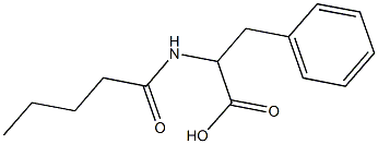 2-pentanamido-3-phenylpropanoic acid 结构式