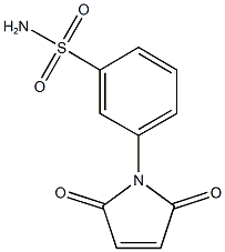 3-(2,5-dioxo-2,5-dihydro-1H-pyrrol-1-yl)benzene-1-sulfonamide 结构式