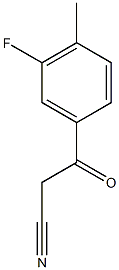 3-(3-fluoro-4-methylphenyl)-3-oxopropanenitrile 结构式