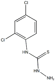 3-amino-1-(2,4-dichlorophenyl)thiourea 结构式