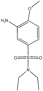 3-amino-N,N-diethyl-4-methoxybenzene-1-sulfonamide 结构式