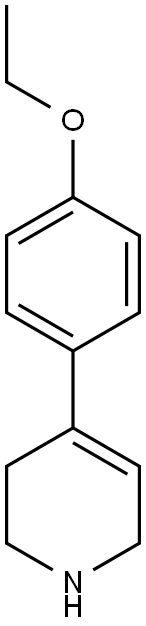 4-(4-ethoxyphenyl)-1,2,3,6-tetrahydropyridine 结构式