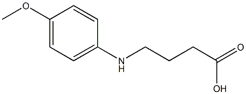 4-[(4-methoxyphenyl)amino]butanoic acid 结构式