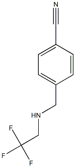 4-{[(2,2,2-trifluoroethyl)amino]methyl}benzonitrile 结构式