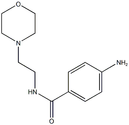 4-amino-N-(2-morpholin-4-ylethyl)benzamide 结构式