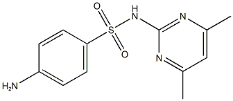 4-amino-N-(4,6-dimethylpyrimidin-2-yl)benzene-1-sulfonamide 结构式