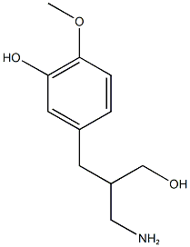 5-[2-(aminomethyl)-3-hydroxypropyl]-2-methoxyphenol 结构式