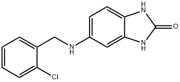 5-{[(2-chlorophenyl)methyl]amino}-2,3-dihydro-1H-1,3-benzodiazol-2-one 结构式