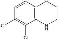7,8-dichloro-1,2,3,4-tetrahydroquinoline 结构式