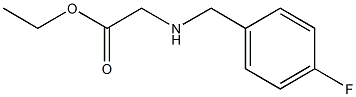 ethyl 2-{[(4-fluorophenyl)methyl]amino}acetate 结构式