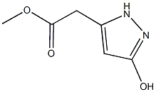 methyl 2-(3-hydroxy-1H-pyrazol-5-yl)acetate 结构式