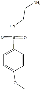 N-(2-aminoethyl)-4-methoxybenzene-1-sulfonamide 结构式