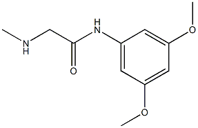 N-(3,5-dimethoxyphenyl)-2-(methylamino)acetamide 结构式