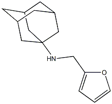 N-(furan-2-ylmethyl)adamantan-1-amine 结构式