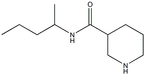 N-(pentan-2-yl)piperidine-3-carboxamide 结构式