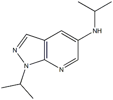 N,1-bis(propan-2-yl)-1H-pyrazolo[3,4-b]pyridin-5-amine 结构式