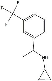 N-{1-[3-(trifluoromethyl)phenyl]ethyl}cyclopropanamine 结构式