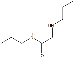 N-propyl-2-(propylamino)acetamide 结构式