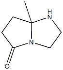 7a-methylhexahydro-5H-pyrrolo[1,2-a]imidazol-5-one 结构式