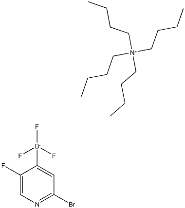Tetrabutylammonium(2-bromo-5-fluoropyridine-4-yl)trifluroborate 结构式