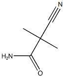 2-腈基-2,2-二甲基-乙酰胺 结构式