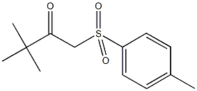 1-(4-Toluenesulphonyl)-3,3-dimethylbutan-2-one98% 结构式
